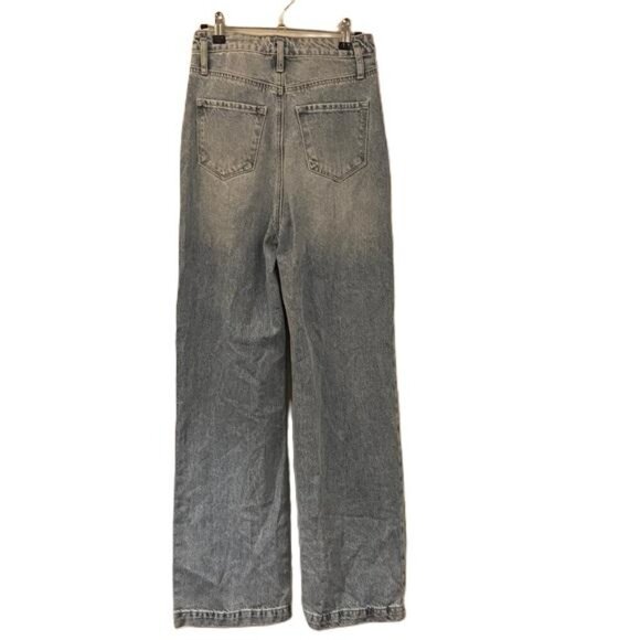 GREY LAB Light Blue Flare & Wide Leg Jeans, 24 - Picture 5 of 6